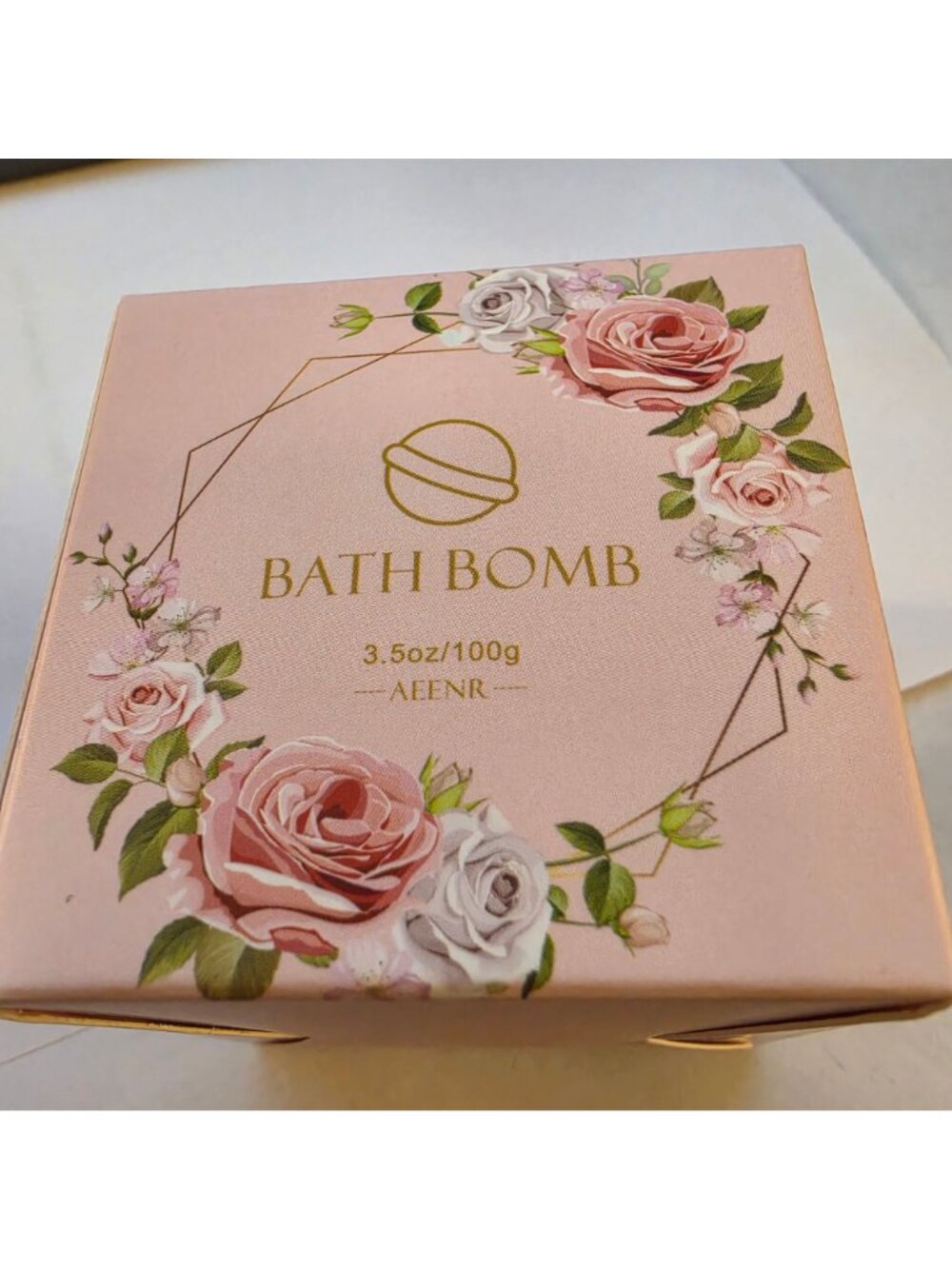 Pink Rose Self Care Gift Set - Bath Bomb, Handmade Soap, Faux Roses - New - Picture 8 of 8